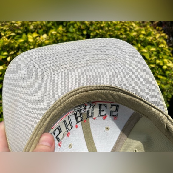 Vintage 90s Buffalo Sabres ⚔️ Starter snapback hat baseball cap NHL earth tones - Picture 15 of 16